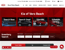 Tablet Screenshot of kiaofverobeach.com